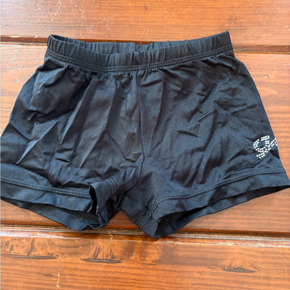 GK Kids Black Dancewear / Gymnastics / Cheer Shorts